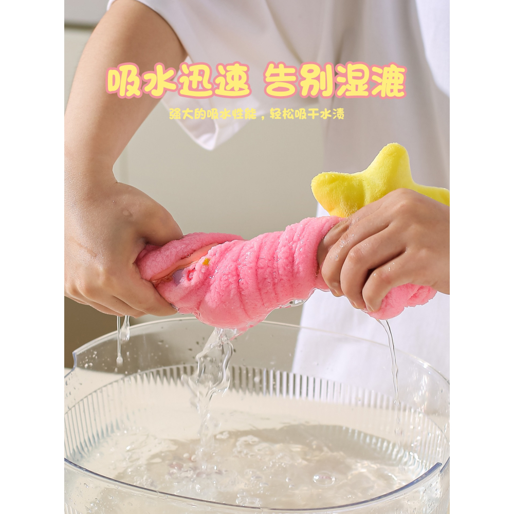 【LULU豬】正版 紐扣設計干髮帽 輕鬆包裹  擦手巾  洗头包头巾 送禮 川島屋-細節圖2