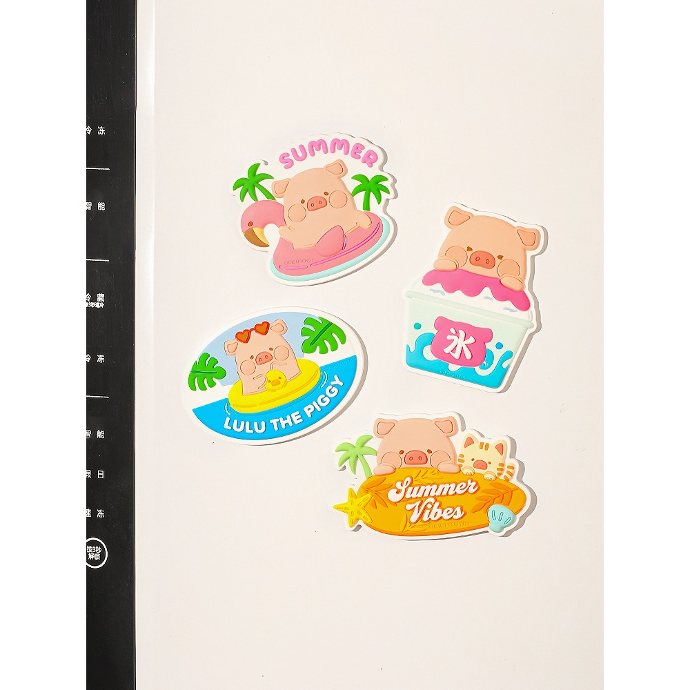 【LULU豬】正版 可爱冰箱貼 磁貼 个性创意冰箱磁吸装饰貼 軟膠材質 送禮 川島屋-細節圖5
