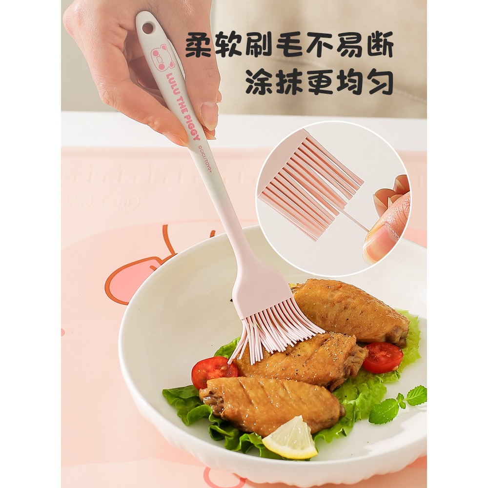 【LULU豬】正版 硅胶刮刀刷 油刷子 手动打蛋器 蛋糕烘焙工具 鍋鏟 湯勺 飯勺 漏勺 送禮 川島屋-細節圖3
