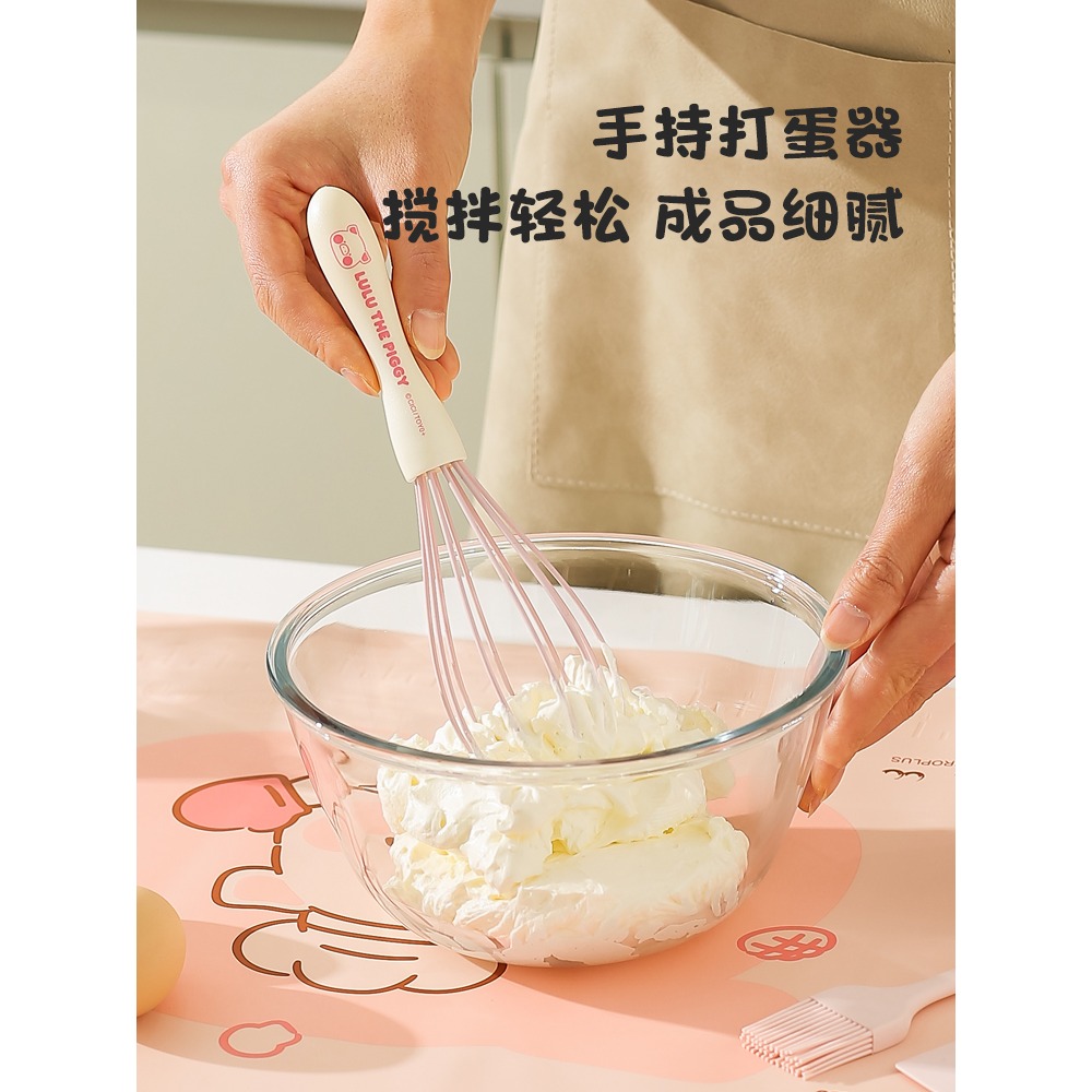 【LULU豬】正版 硅胶刮刀刷 油刷子 手动打蛋器 蛋糕烘焙工具 鍋鏟 湯勺 飯勺 漏勺 送禮 川島屋-細節圖4