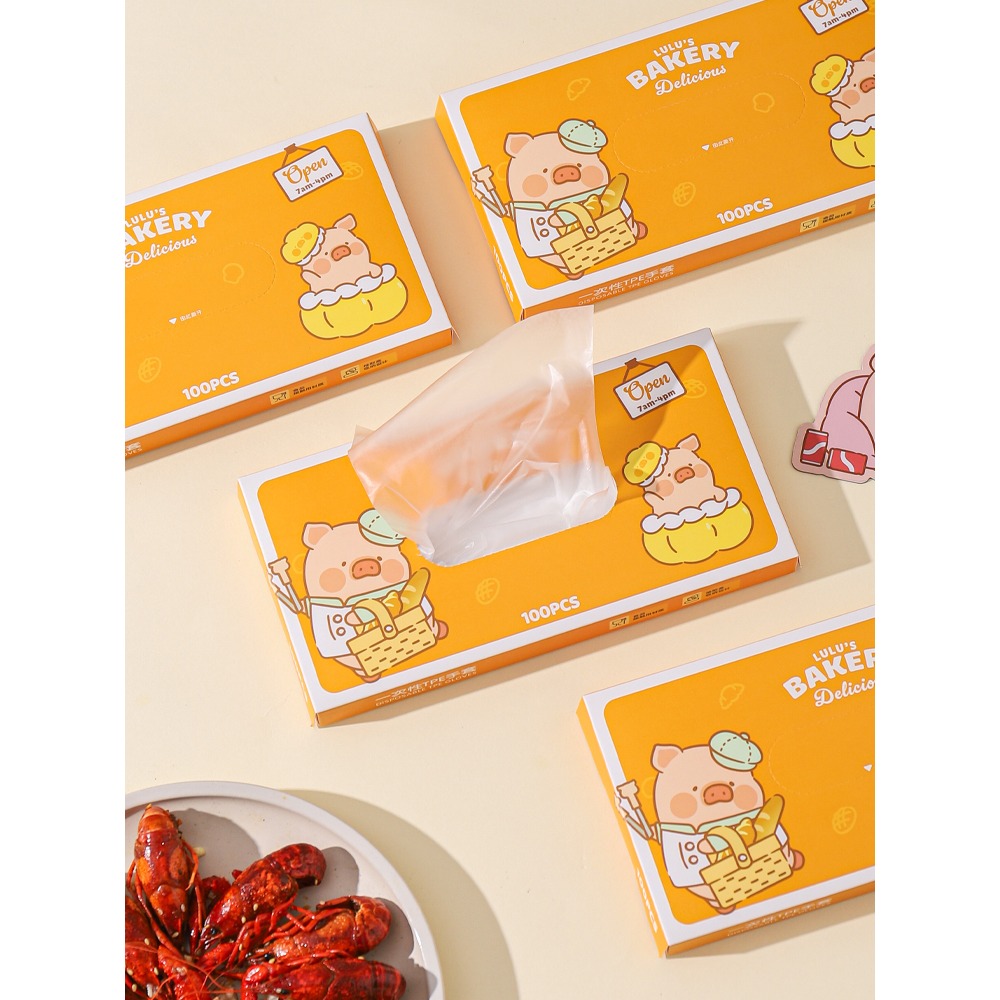 【LULU豬】正版 一次性保鲜膜套 食品级無異味 飯菜防蠅 剩菜碗盘膜套 水果膜套 送禮 川島屋-細節圖4
