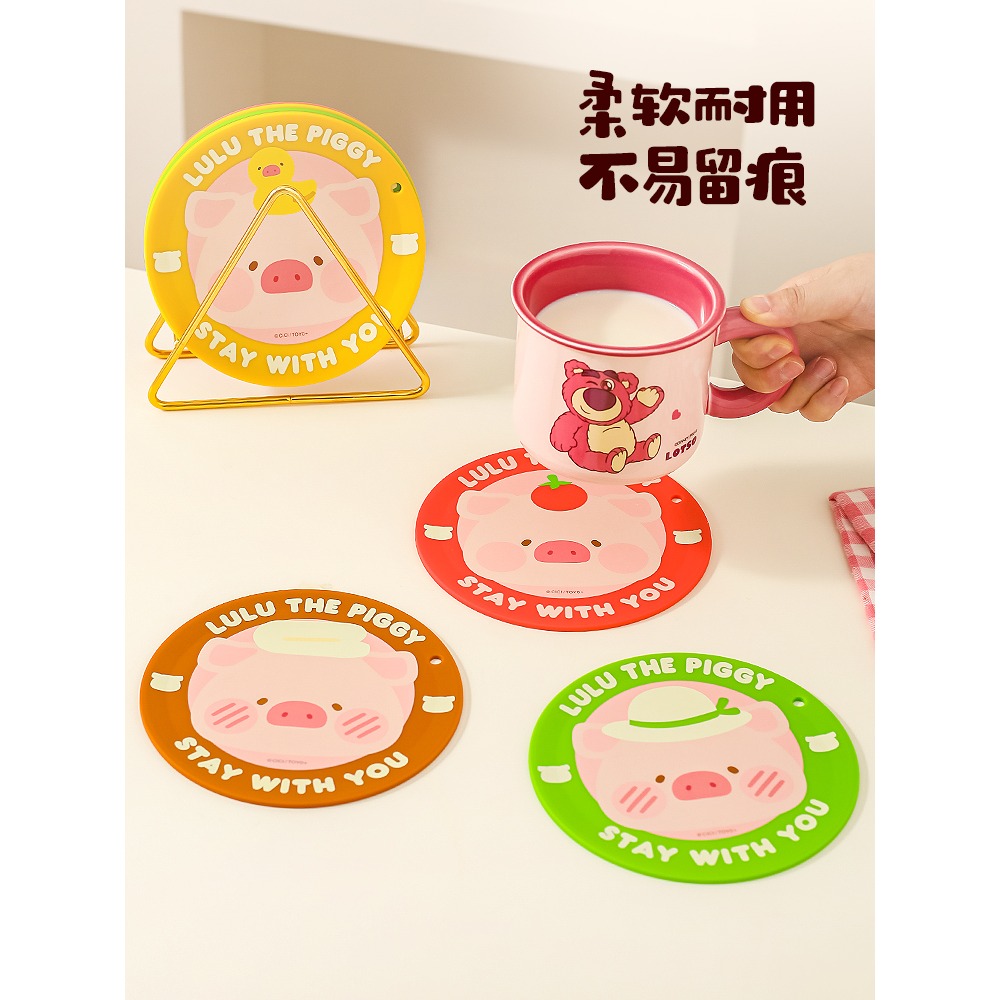 【LULU豬】正版 硅胶隔热垫 防烫垫 餐桌垫 锅垫 碗垫 茶杯垫 水杯垫 送禮 川島屋-細節圖5