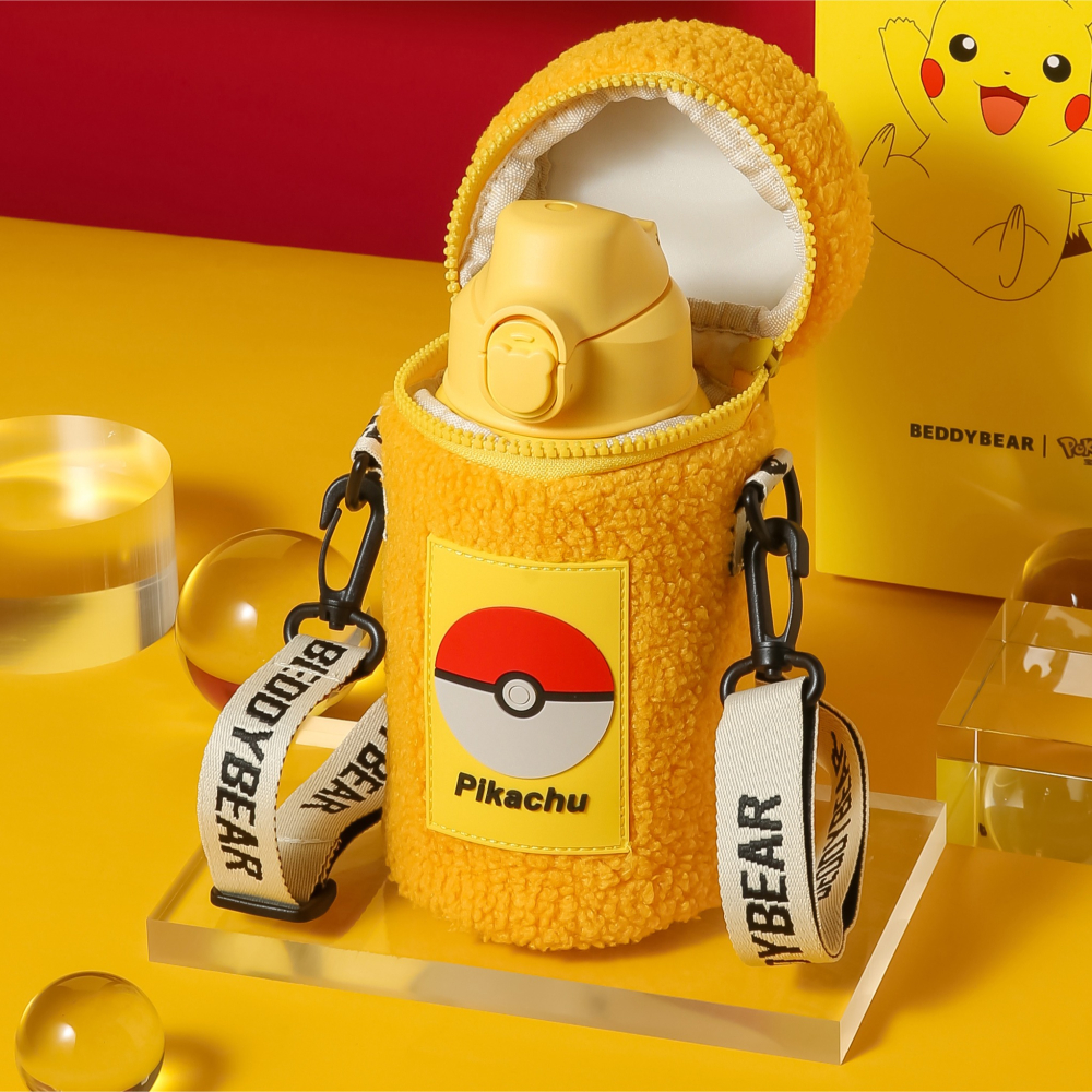 【杯具熊】正版 寶可夢 經典款式 保溫杯 保溫瓶 水杯 水壺 630ml 韓國品牌 送禮 可斜挎-細節圖2