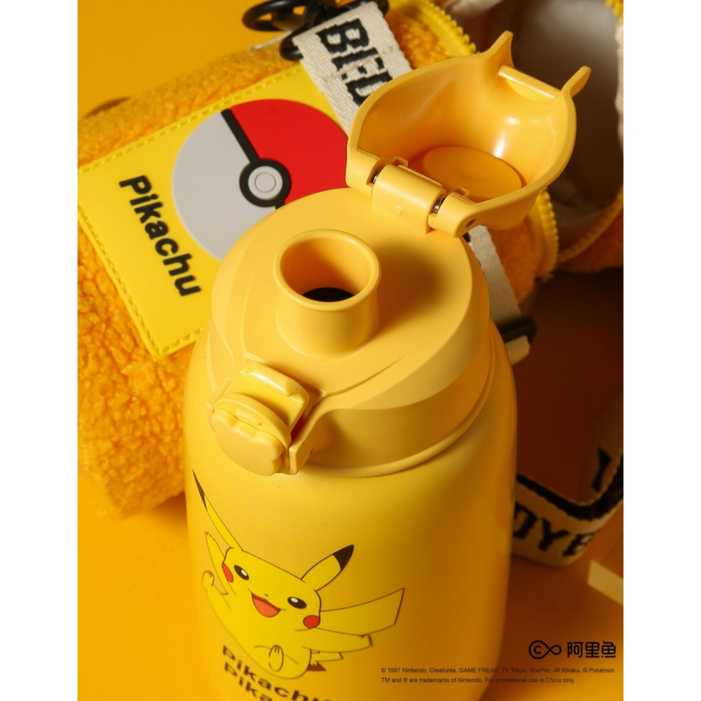 【杯具熊】正版 寶可夢 經典款式 保溫杯 保溫瓶 水杯 水壺 630ml 韓國品牌 送禮 可斜挎-細節圖4