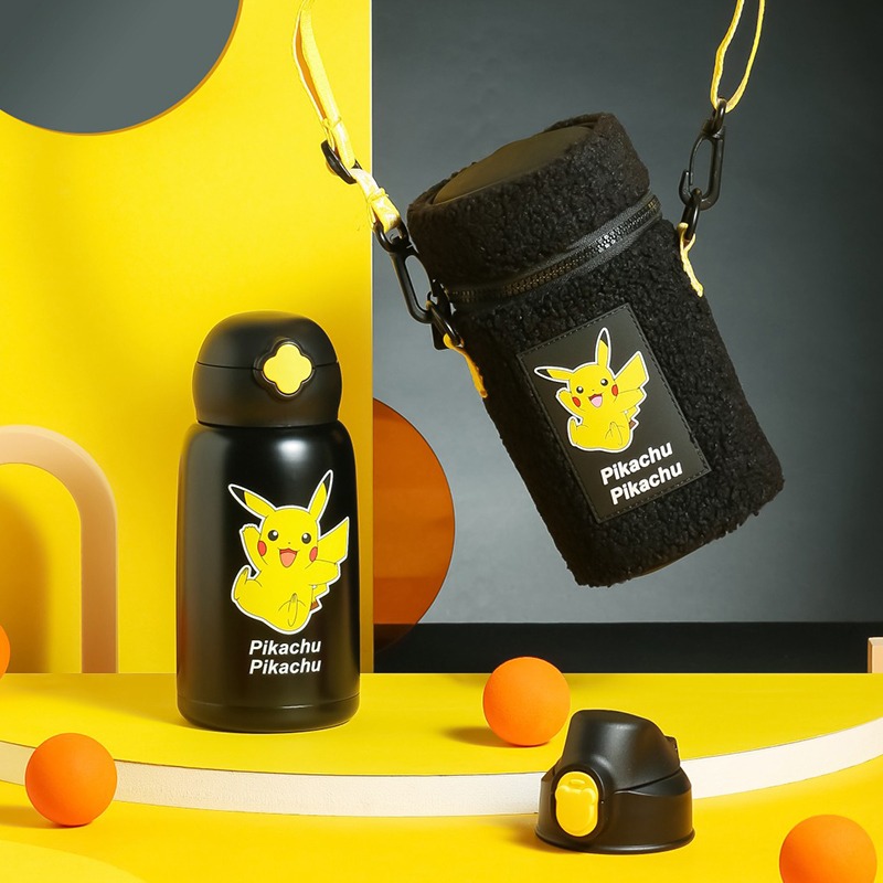 【杯具熊】正版 寶可夢 經典款式 保溫杯 保溫瓶 水杯 水壺 630ml 韓國品牌 送禮 可斜挎-規格圖9