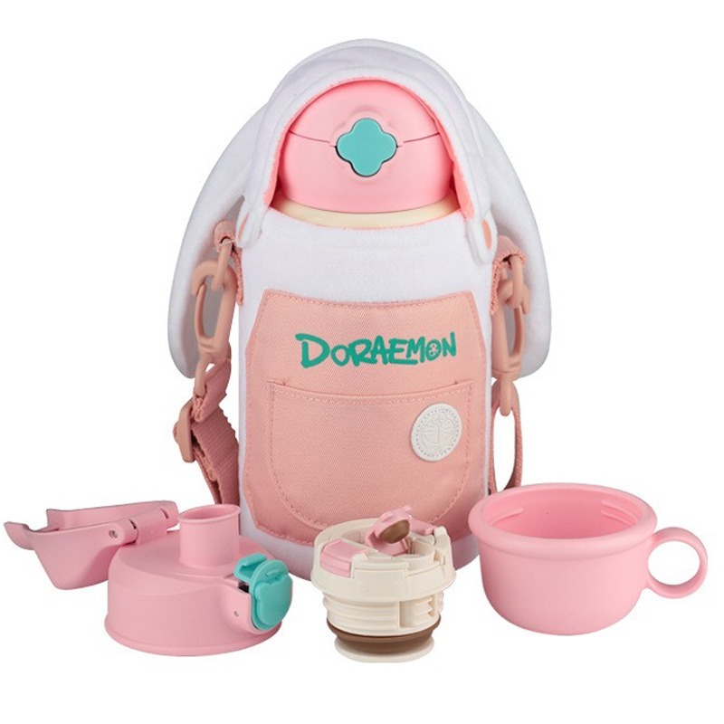 【杯具熊】正版 哆啦A夢 四葉草款式 保溫杯 保溫瓶 水杯 水壺 630ml 韓國品牌 送禮-細節圖3