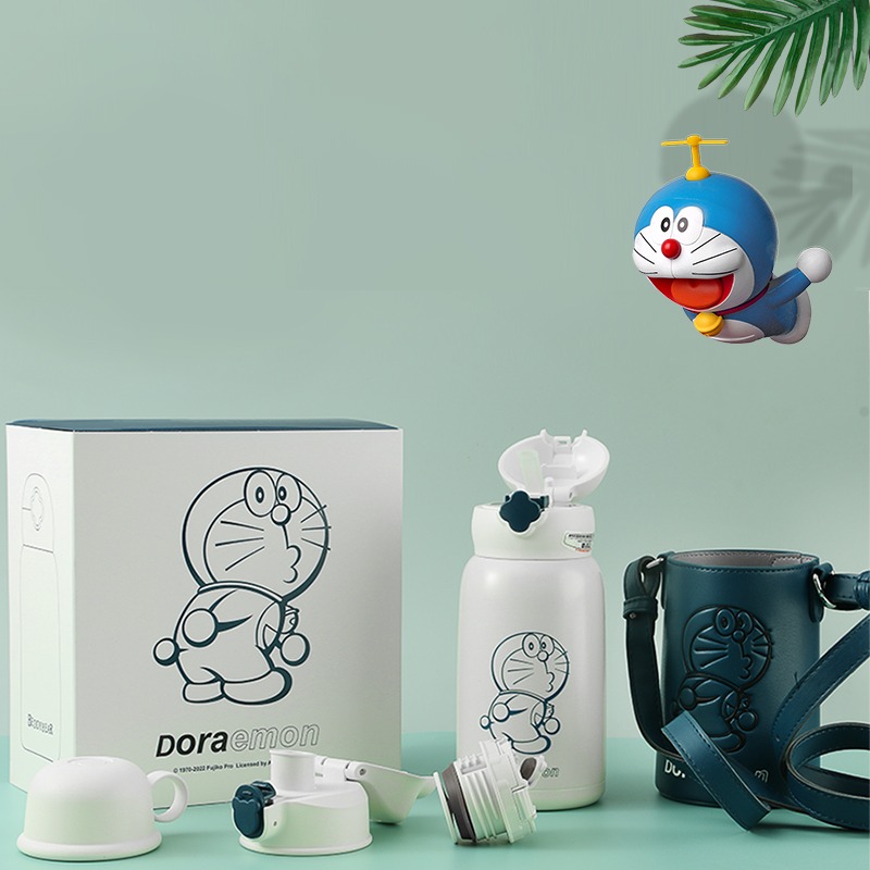 限量皮套哆啦a梦回头猫【三盖】 630ml