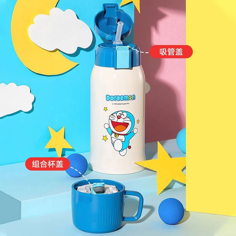 【杯具熊】正版 哆啦A夢 復古款式 保溫杯 保溫瓶 水杯 水壺 630ml 韓國品牌 送禮-細節圖3