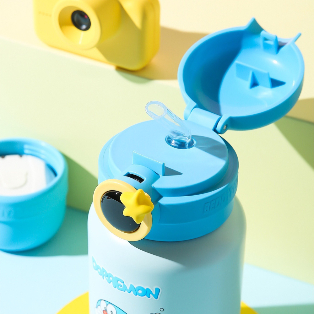 【杯具熊】正版 哆啦A夢 圈圈款式 保溫杯 保溫瓶 水杯 水壺 480ml 韓國品牌 送禮-細節圖3