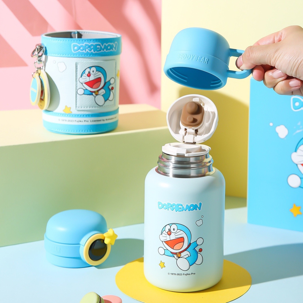 【杯具熊】正版 哆啦A夢 圈圈款式 保溫杯 保溫瓶 水杯 水壺 480ml 韓國品牌 送禮-細節圖5