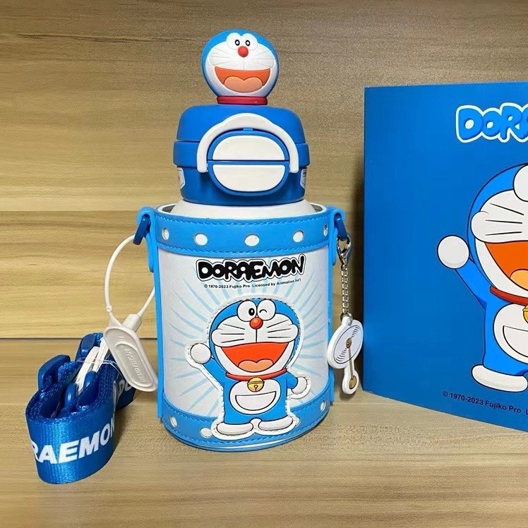 【杯具熊】正版 哆啦A夢 開口笑款式 保溫杯 保溫瓶 水杯 水壺 600ml 韓國品牌 送禮-細節圖2