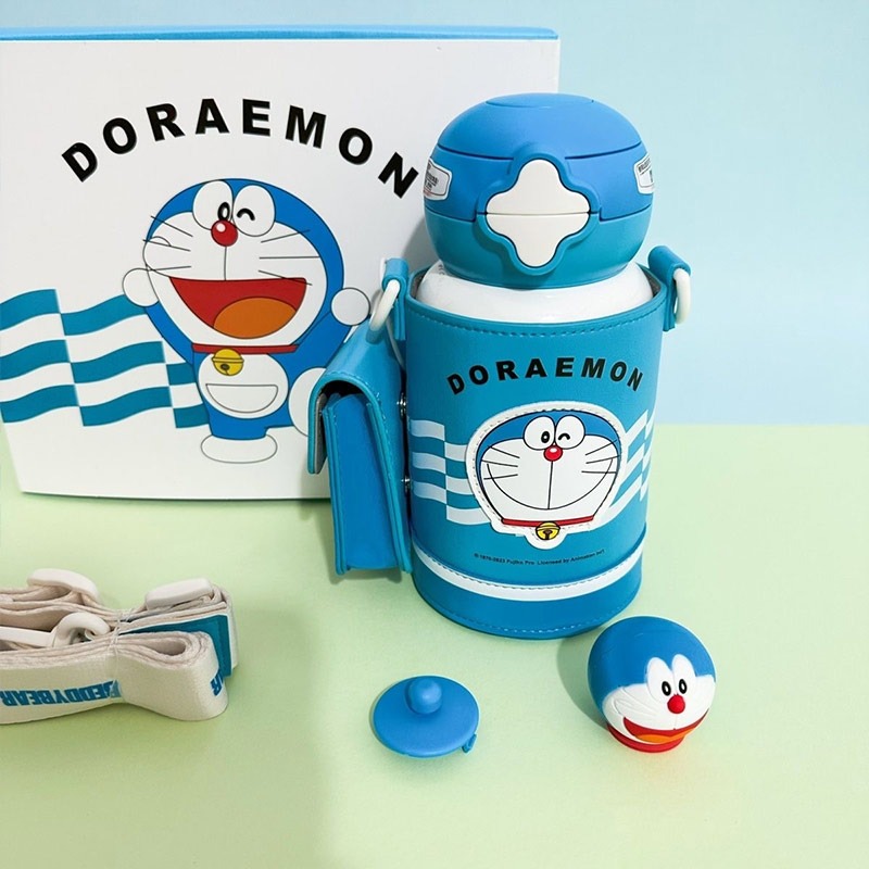 【杯具熊】正版 哆啦A夢 星辰雙飲款式 保溫杯 保溫瓶 水杯 水壺 630ml 韓國品牌 送禮-細節圖2
