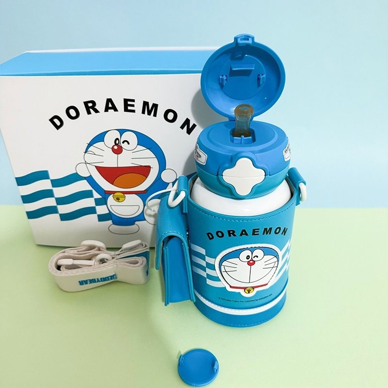 【杯具熊】正版 哆啦A夢 星辰雙飲款式 保溫杯 保溫瓶 水杯 水壺 630ml 韓國品牌 送禮-細節圖3