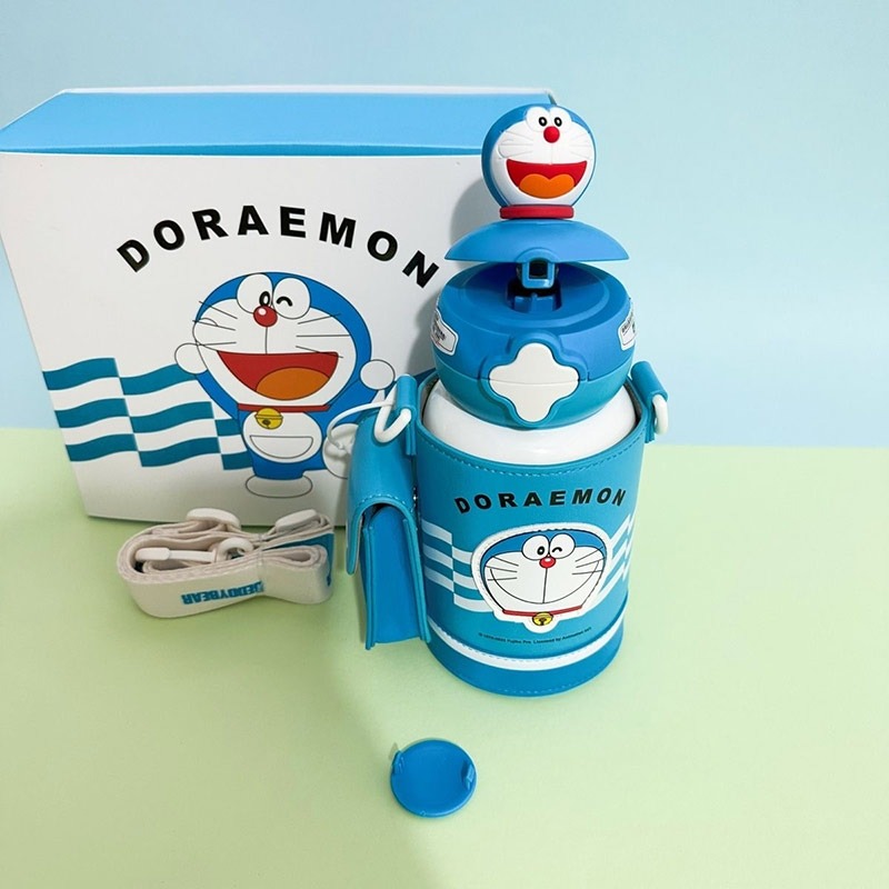 【杯具熊】正版 哆啦A夢 星辰雙飲款式 保溫杯 保溫瓶 水杯 水壺 630ml 韓國品牌 送禮-細節圖4