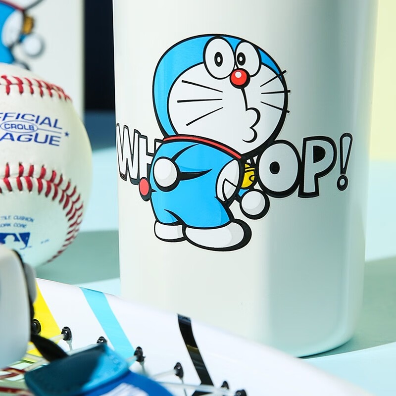 【杯具熊】正版 哆啦A夢 都市咖啡款式 保溫杯 保溫瓶 水杯 水壺 400ml 韓國品牌 送禮-細節圖3