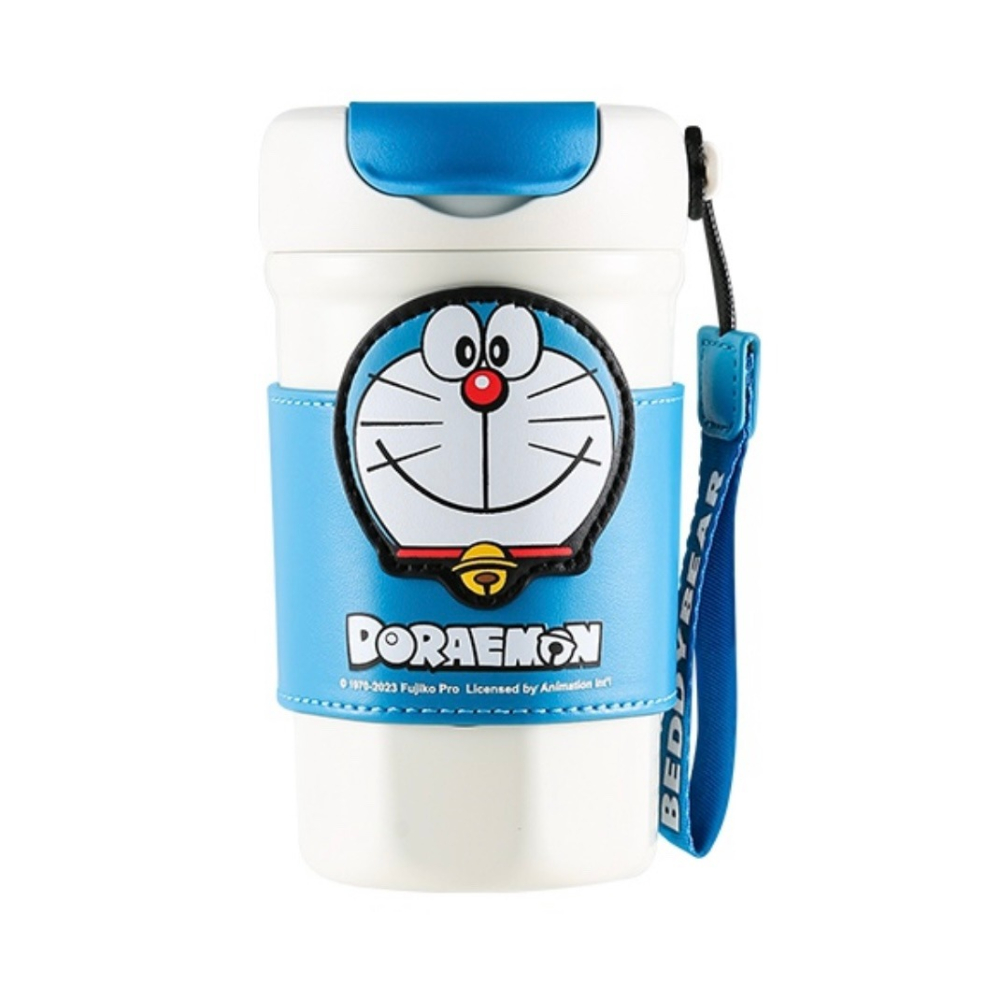【杯具熊】正版 哆啦A夢 都市咖啡款式 保溫杯 保溫瓶 水杯 水壺 400ml 韓國品牌 送禮-細節圖5