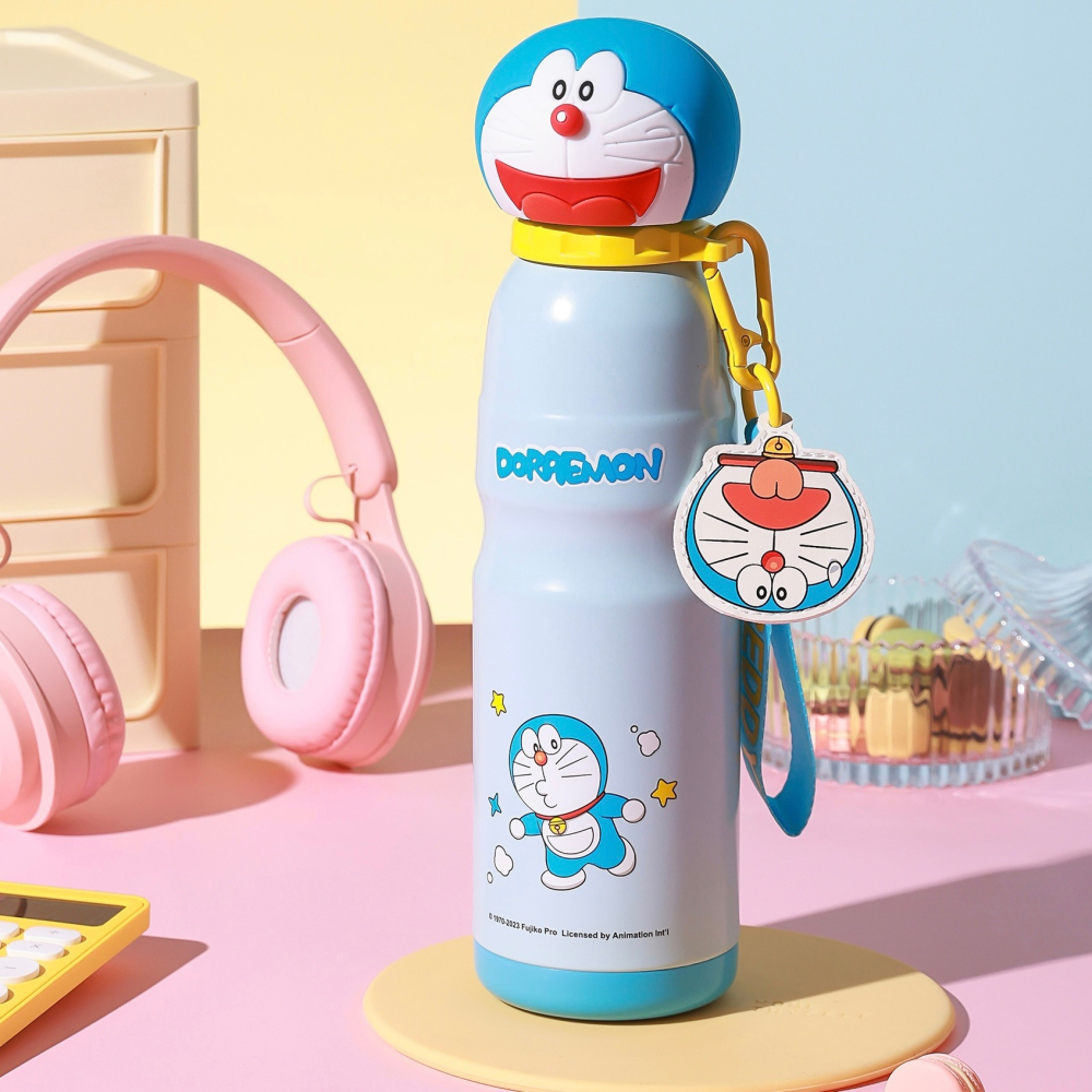 【杯具熊】正版 哆啦A夢 運動杯款式 保溫杯 保溫瓶 水杯 水壺 600ml 韓國品牌 送禮-細節圖2