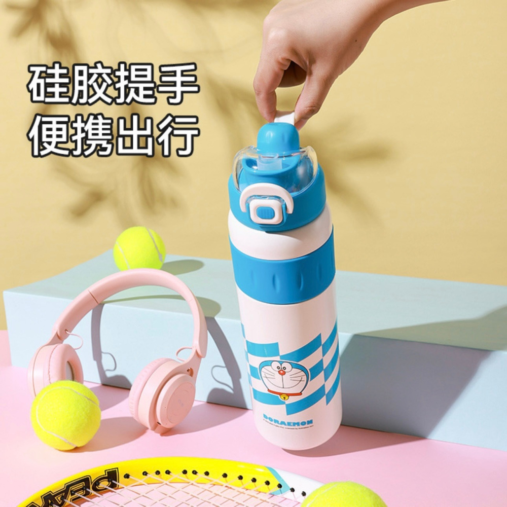 【杯具熊】正版 哆啦A夢 雙飲保溫運動杯款式 保溫杯 保溫瓶 水杯 水壺 900ml 韓國品牌 送禮-細節圖4