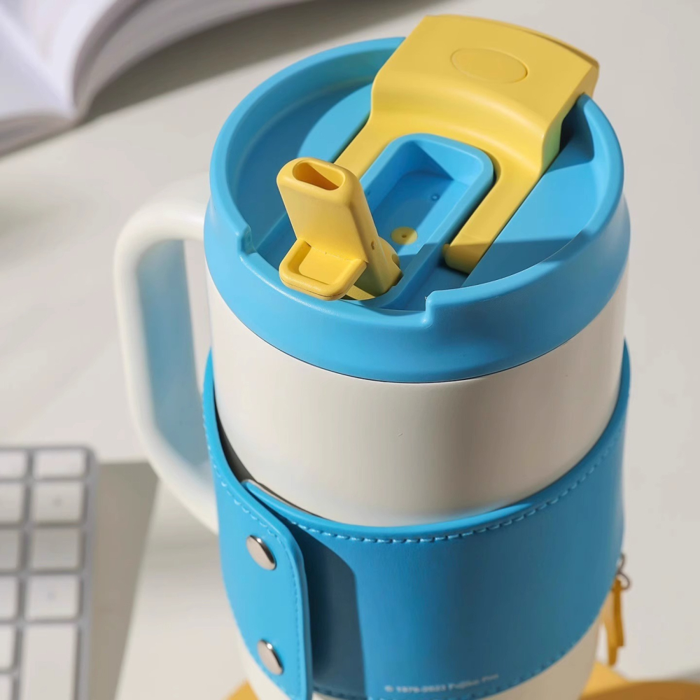 【杯具熊】正版 哆啦A夢 車載杯款式 保溫杯 保溫瓶 水杯 水壺 1200ml 韓國品牌 送禮-細節圖3