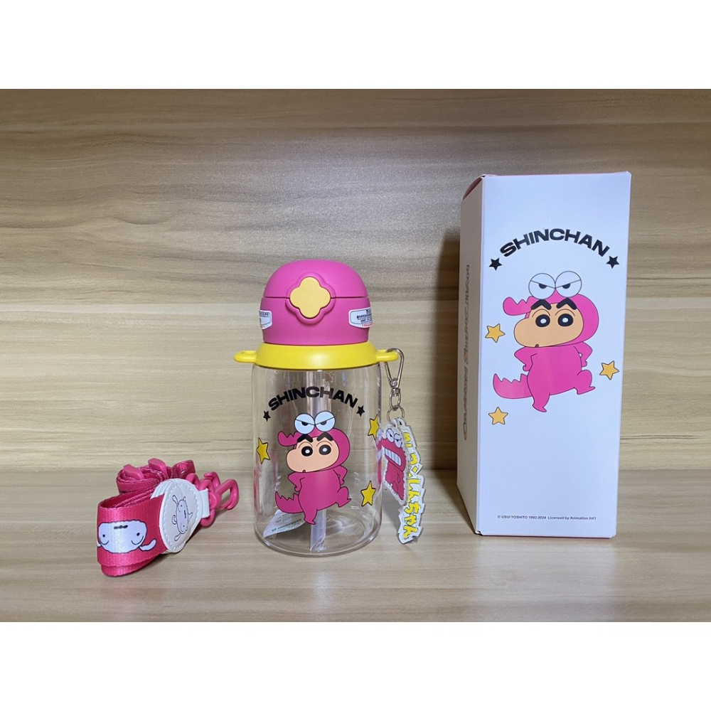 【杯具熊】正版 蠟筆小新 四葉草款式 保溫杯 保溫瓶 水杯 水壺 600ml 韓國品牌 送禮-細節圖2