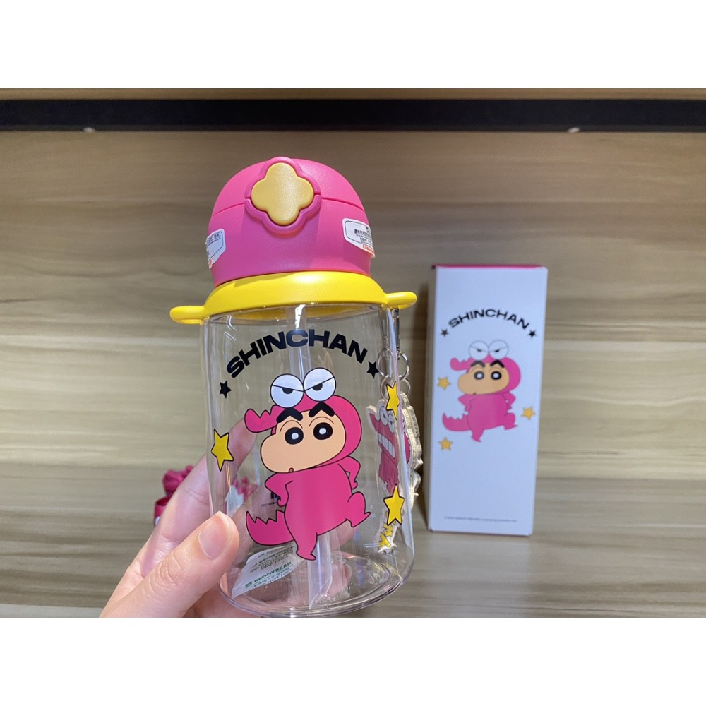 【杯具熊】正版 蠟筆小新 四葉草款式 保溫杯 保溫瓶 水杯 水壺 600ml 韓國品牌 送禮-細節圖3