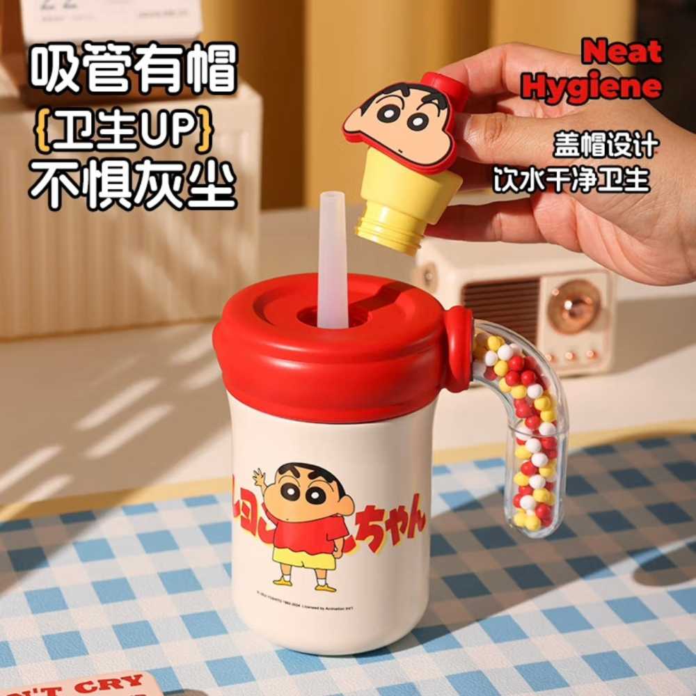 【杯具熊】正版 蠟筆小新 海洋球款式 保溫杯 保溫瓶 水杯 水壺 500ml 韓國品牌 送禮-細節圖2