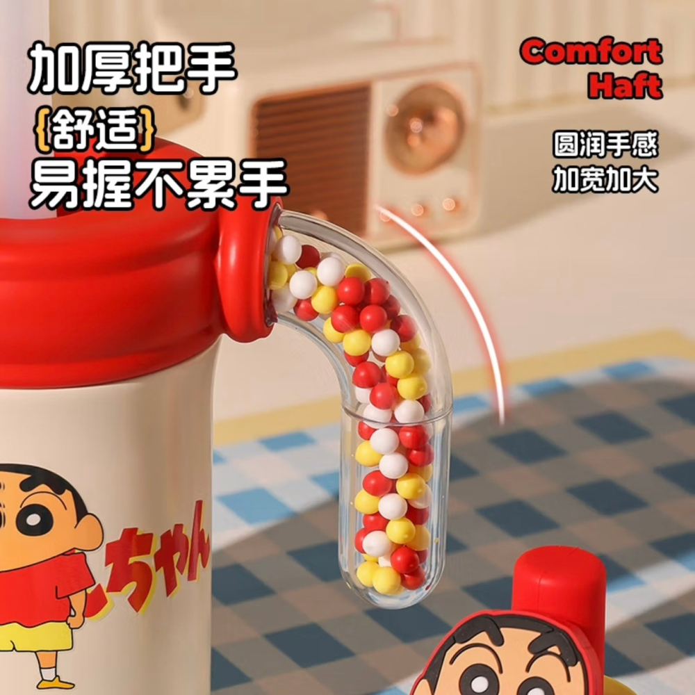 【杯具熊】正版 蠟筆小新 海洋球款式 保溫杯 保溫瓶 水杯 水壺 500ml 韓國品牌 送禮-細節圖4