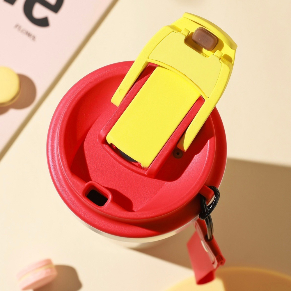 【杯具熊】正版 蠟筆小新 心氣咖啡杯款式 保溫杯 保溫瓶 水杯 水壺 500ml 韓國品牌 送禮-細節圖3