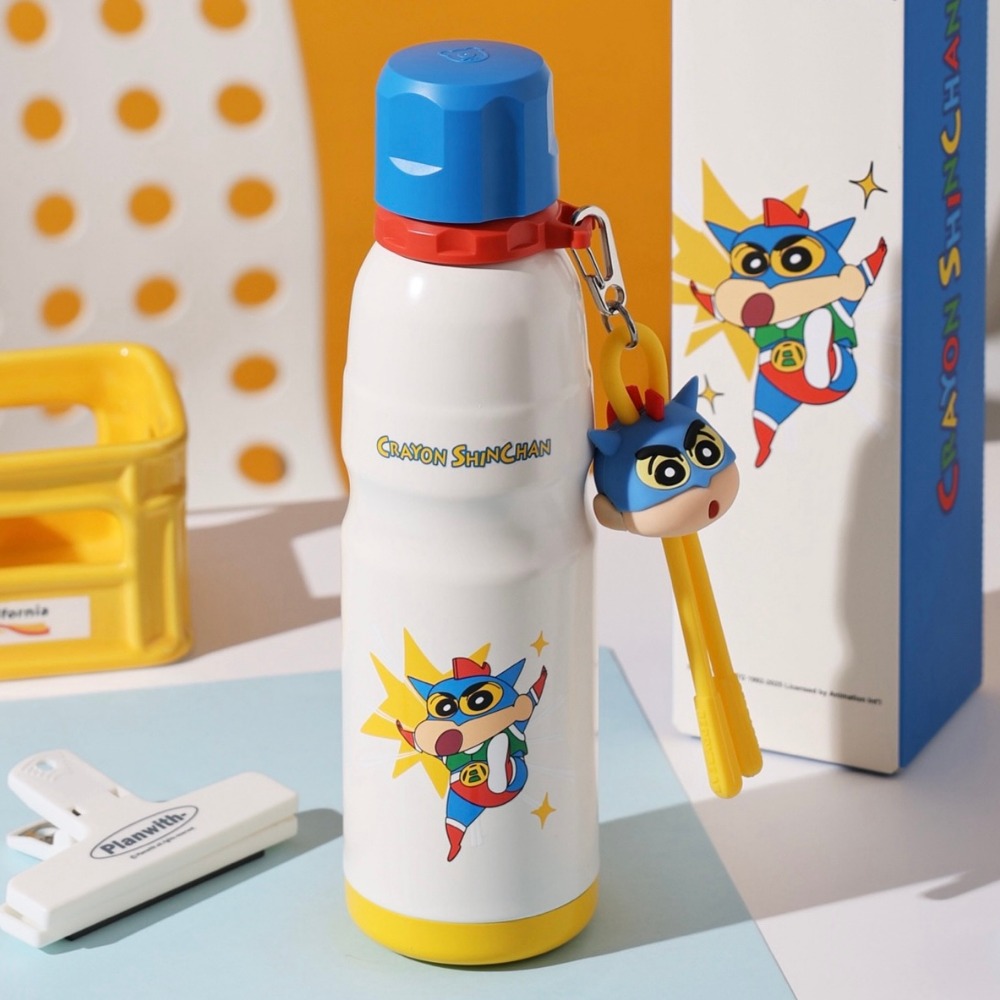 【杯具熊】正版 蠟筆小新 運動杯款式 保溫杯 保溫瓶 水杯 水壺 600ml 韓國品牌 送禮-規格圖5