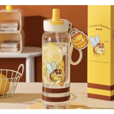 【杯具熊】正版 蠟筆小新 筒筒塑料杯款式 保溫杯 保溫瓶 水杯 水壺 880ml 韓國品牌 送禮-規格圖5