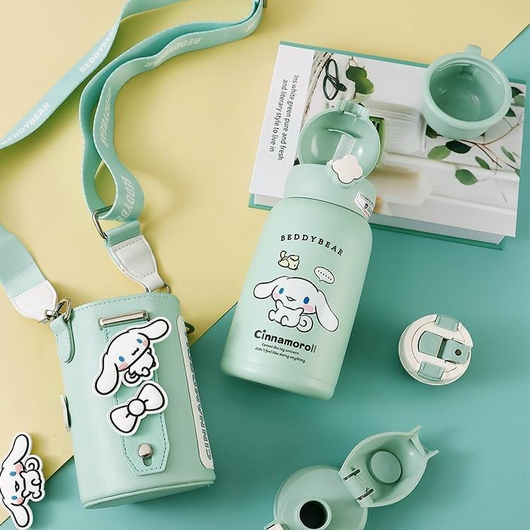 【杯具熊】正版 三麗鷗 四葉草款式 玉桂狗 保溫杯 保溫瓶 水杯 水壺 630ml 韓國品牌 送禮-細節圖3