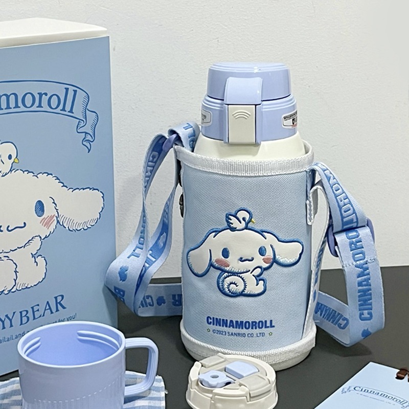 【杯具熊】正版 三麗鷗 復古杯款式 玉桂狗 保溫杯 保溫瓶 水杯 水壺 600ml 韓國品牌 送禮-細節圖2