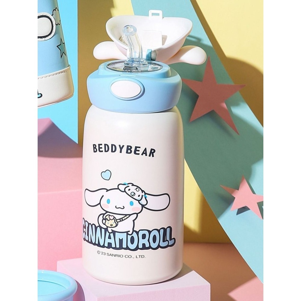 【杯具熊】正版 三麗鷗 童趣款式 玉桂狗 保溫杯 保溫瓶 水杯 水壺 600ml 韓國品牌 送禮-細節圖2