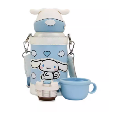 【杯具熊】正版 三麗鷗 童趣款式 玉桂狗 保溫杯 保溫瓶 水杯 水壺 600ml 韓國品牌 送禮-細節圖3