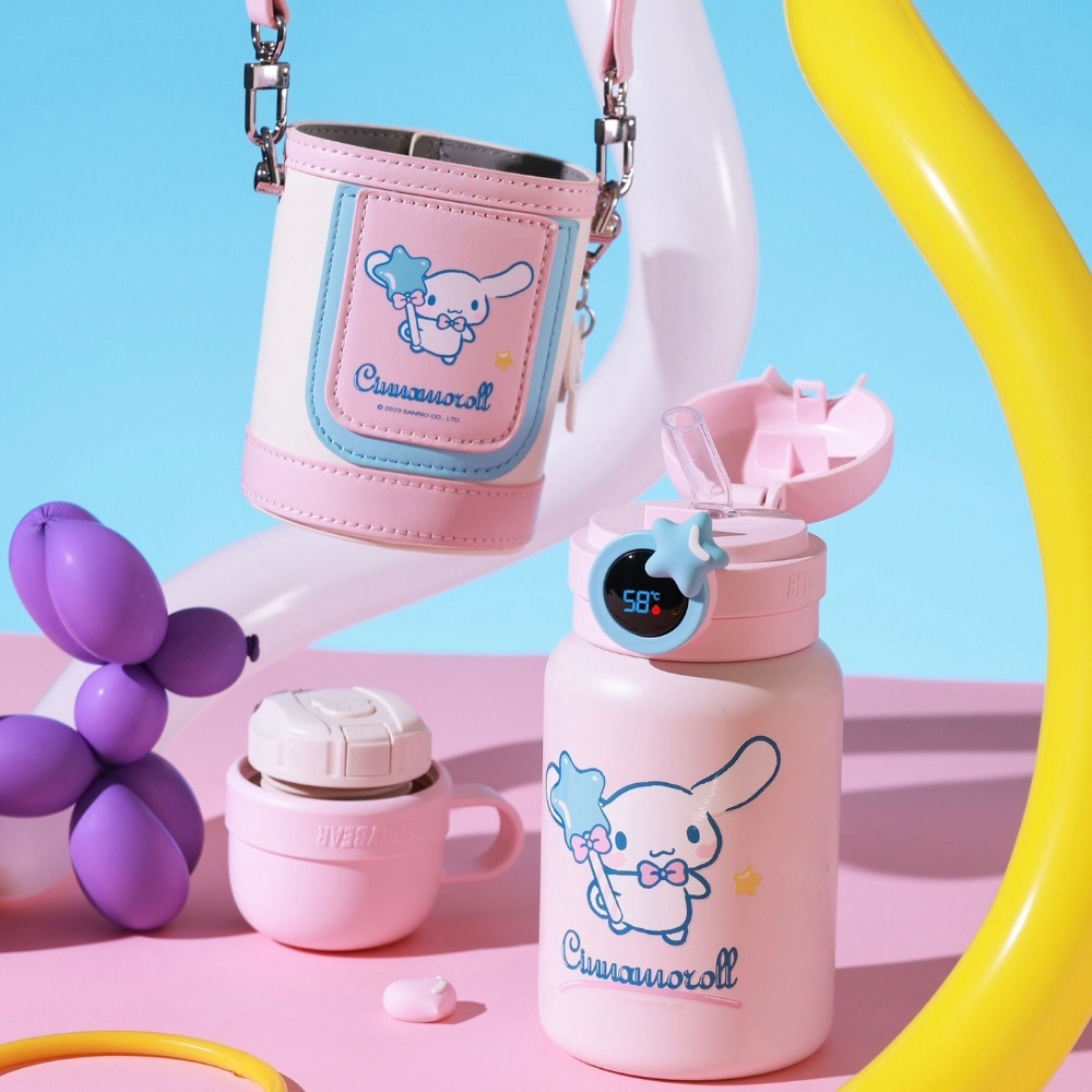 【杯具熊】正版 三麗鷗 圈圈兒童壺款式 玉桂狗 保溫杯 保溫瓶 水杯 水壺 480ml 韓國品牌 送禮-規格圖5