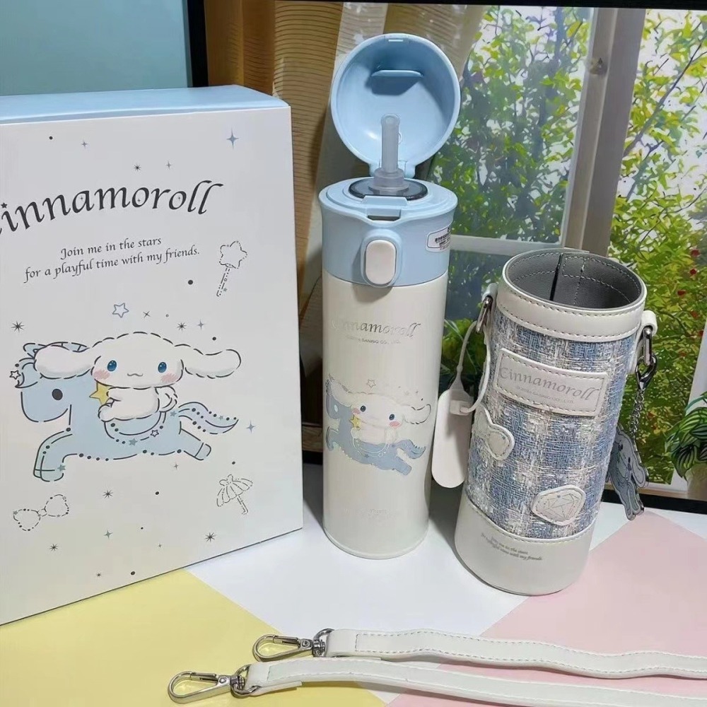 【杯具熊】正版 三麗鷗 成人保溫杯款式 玉桂狗 保溫杯 保溫瓶 水杯 水壺 480ml 韓國品牌 送禮-細節圖2