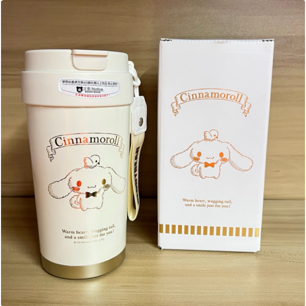 【杯具熊】正版 三麗鷗 輕心咖啡杯款式 玉桂狗 保溫杯 保溫瓶 水杯 水壺 500ml 韓國品牌 送禮-細節圖2