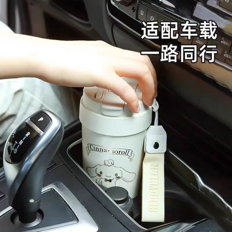 【杯具熊】正版 三麗鷗 輕心咖啡杯款式 玉桂狗 保溫杯 保溫瓶 水杯 水壺 500ml 韓國品牌 送禮-細節圖3