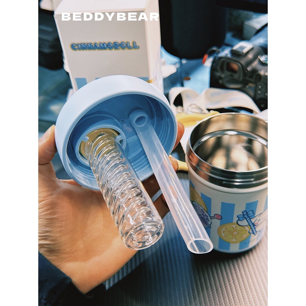 【杯具熊】正版 三麗鷗 成人果萃保溫杯款式 玉桂狗 保溫杯 保溫瓶 水杯 水壺 450ml 韓國品牌 送禮-細節圖4
