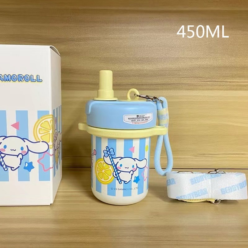 【杯具熊】正版 三麗鷗 成人果萃保溫杯款式 玉桂狗 保溫杯 保溫瓶 水杯 水壺 450ml 韓國品牌 送禮-規格圖5