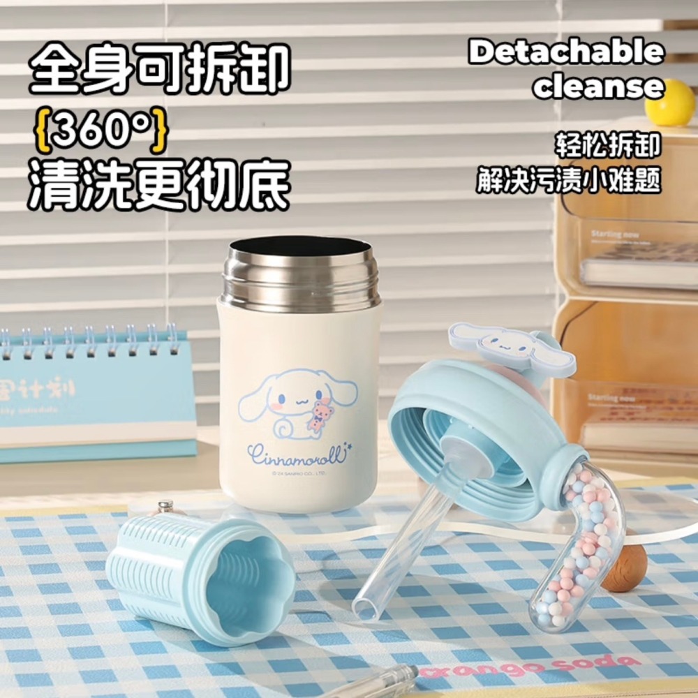 【杯具熊】正版 三麗鷗 海洋球咖啡杯款式 玉桂狗 保溫杯 保溫瓶 水杯 水壺 400ml 韓國品牌 送禮-細節圖3