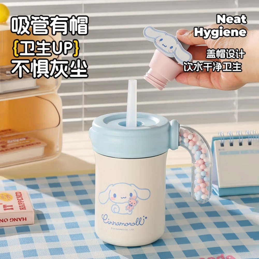 【杯具熊】正版 三麗鷗 海洋球咖啡杯款式 玉桂狗 保溫杯 保溫瓶 水杯 水壺 400ml 韓國品牌 送禮-細節圖4