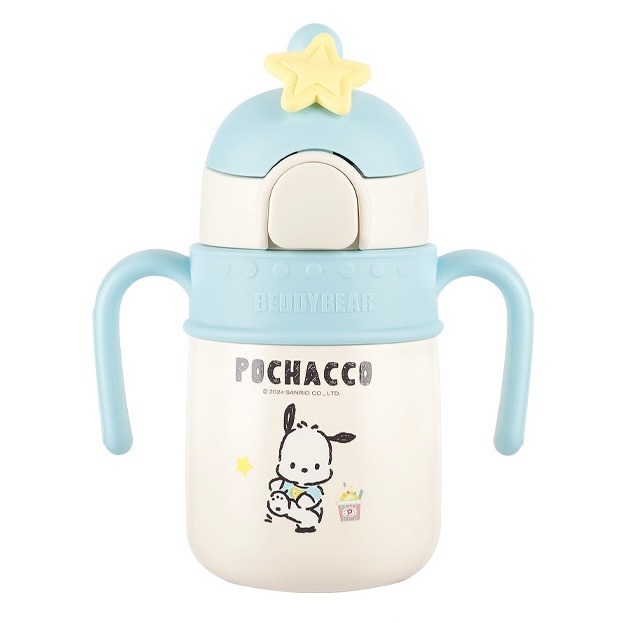 【杯具熊】正版 三麗鷗 火箭保溫學飲杯款式 帕恰狗 保溫杯 保溫瓶 水杯 水壺 400ml 韓國品牌 送禮-細節圖5