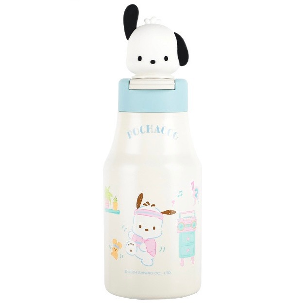 【杯具熊】正版 三麗鷗 趁手保溫杯款式 帕恰狗 保溫杯 保溫瓶 水杯 水壺 430ml 韓國品牌 送禮-細節圖5