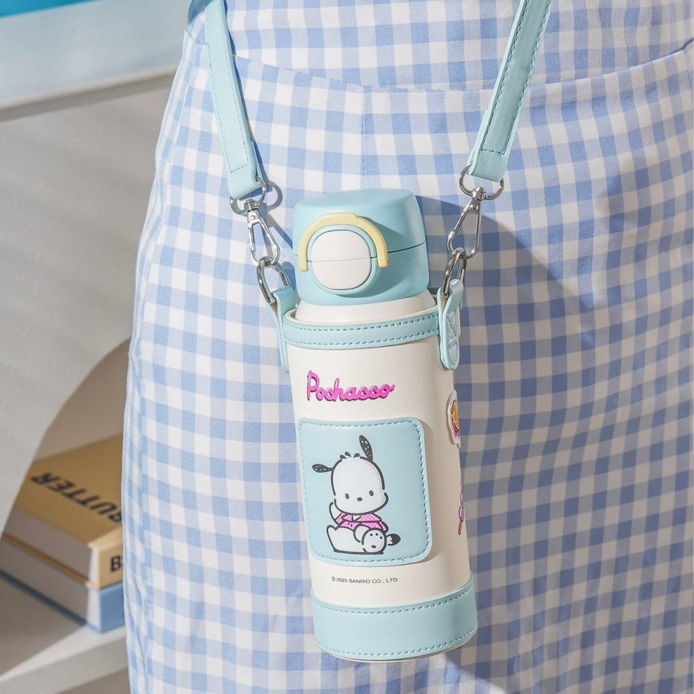 【杯具熊】正版 三麗鷗 海浪保溫杯款式 帕恰狗 保溫杯 保溫瓶 水杯 水壺 500ml 韓國品牌 送禮-細節圖2