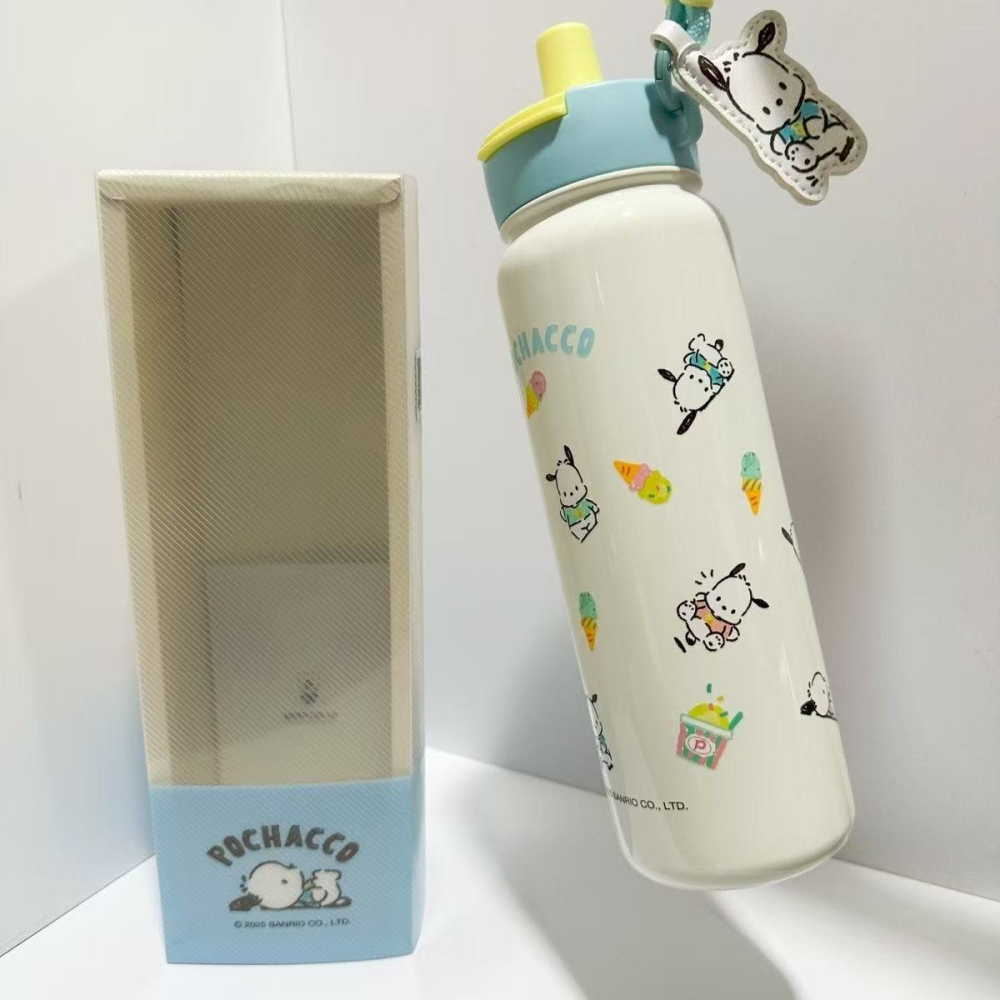 【杯具熊】正版 三麗鷗 筒筒保溫杯款式 帕恰狗 保溫杯 保溫瓶 水杯 水壺 780ml 韓國品牌 送禮-細節圖2