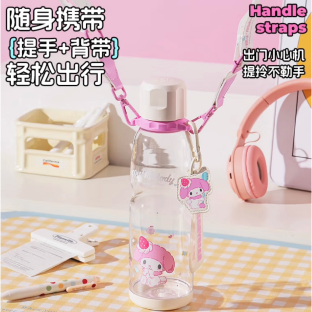 【杯具熊】正版 三麗鷗 運動塑料杯款式 美樂蒂 保溫杯 保溫瓶 水杯 水壺 730ml 韓國品牌 送禮-細節圖2