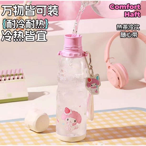 【杯具熊】正版 三麗鷗 運動塑料杯款式 美樂蒂 保溫杯 保溫瓶 水杯 水壺 730ml 韓國品牌 送禮-細節圖4