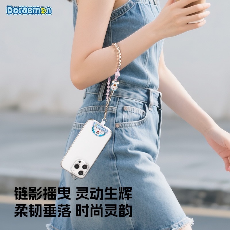 【7-ELEVEN 門市團購】正版 蠟筆小新&哆啦A夢 手機鏈 手機掛繩 掛飾 公仔 掛件書包 背包 吊飾 療癒-細節圖8