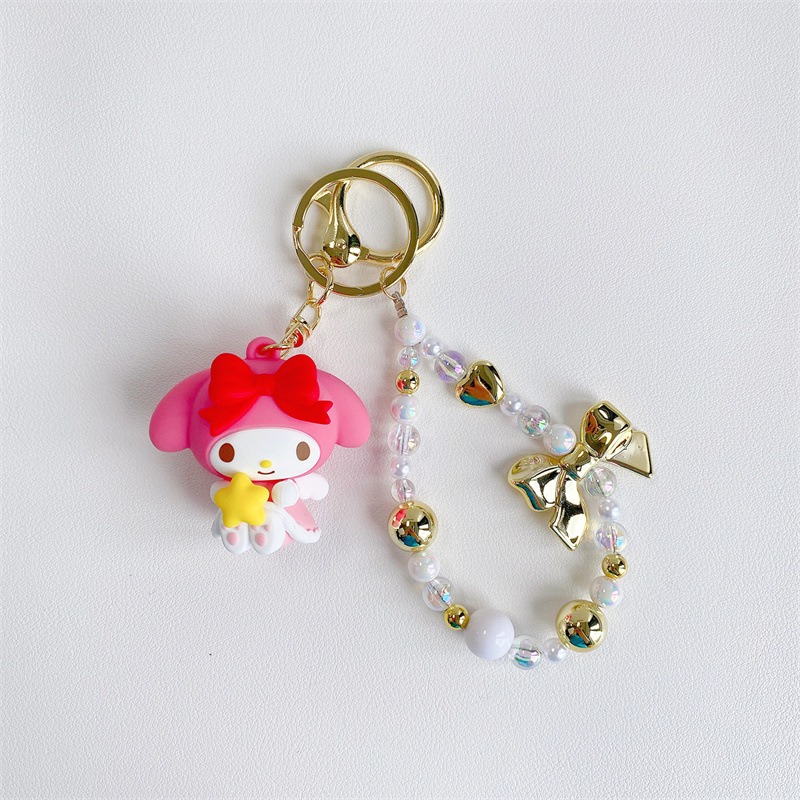 【冉紅】正版 三麗鷗 家族小天使系列 玩偶包包小掛件 毛绒玩具鑰匙扣 书包掛飾 吊飾 送禮-規格圖5